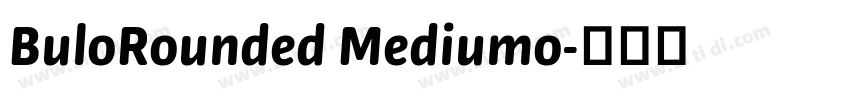 BuloRounded Mediumo字体转换